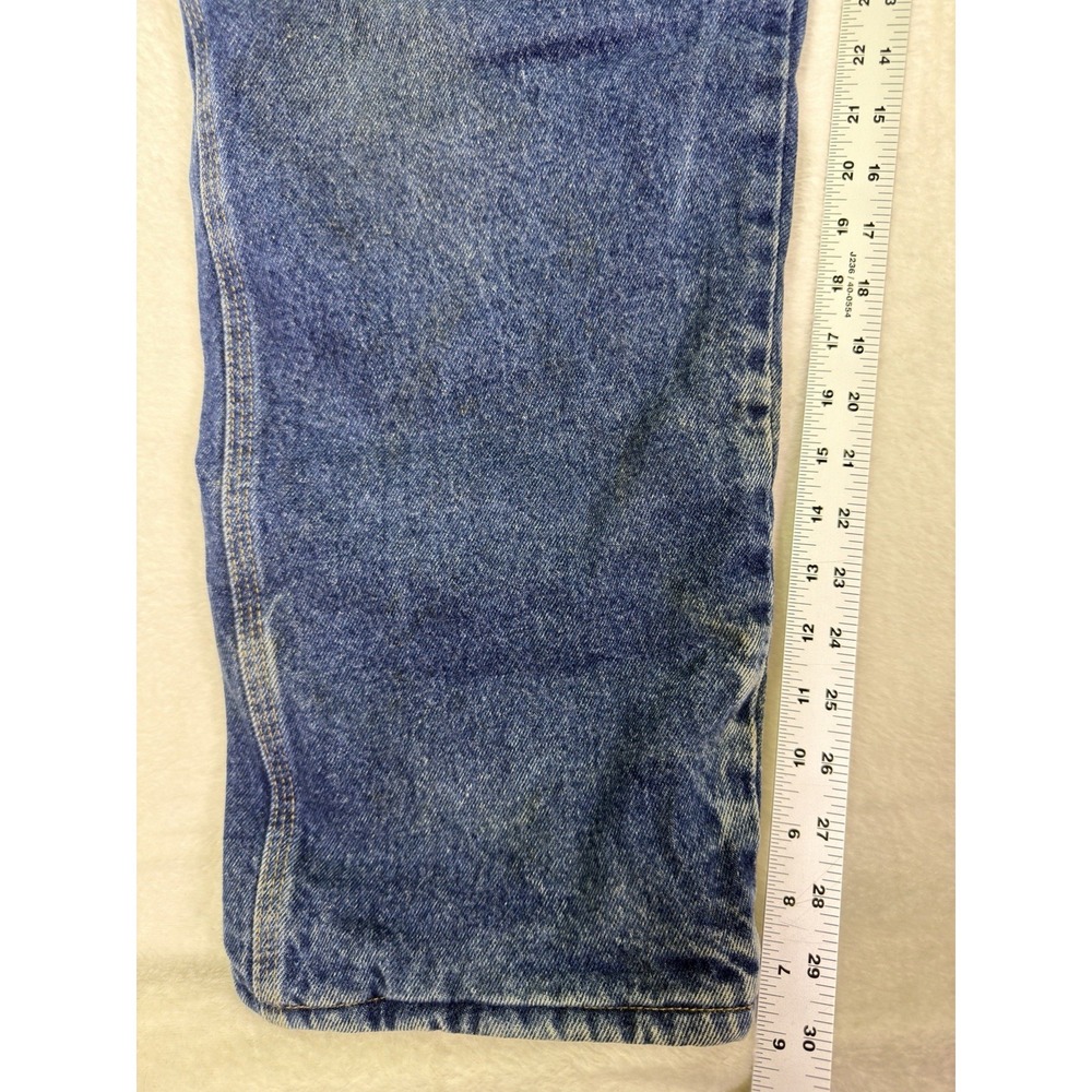 Wrangler Riggs‎ Workwear Jeans Mens 40x30 Blue Denim Fleece Lined Thermal Pants - Picture 5 of 10